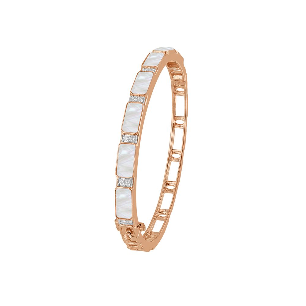 Contemporary 18KT Rose Gold Diamond Desired Bracelet-All Jewellery-BBF23A02