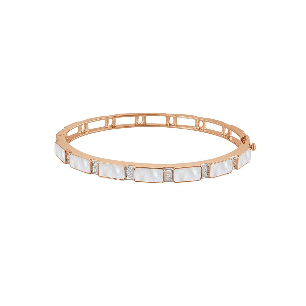 Contemporary 18KT Rose Gold Diamond Desired Bracelet-All Jewellery-BBF23A02