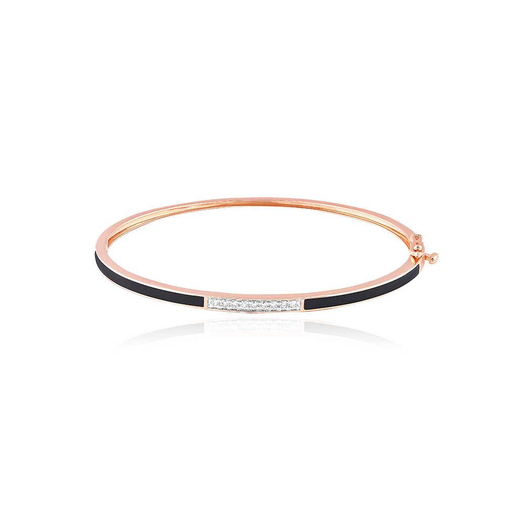 Bold Black Diamond Bracelet-Bracelets-BBR25S05