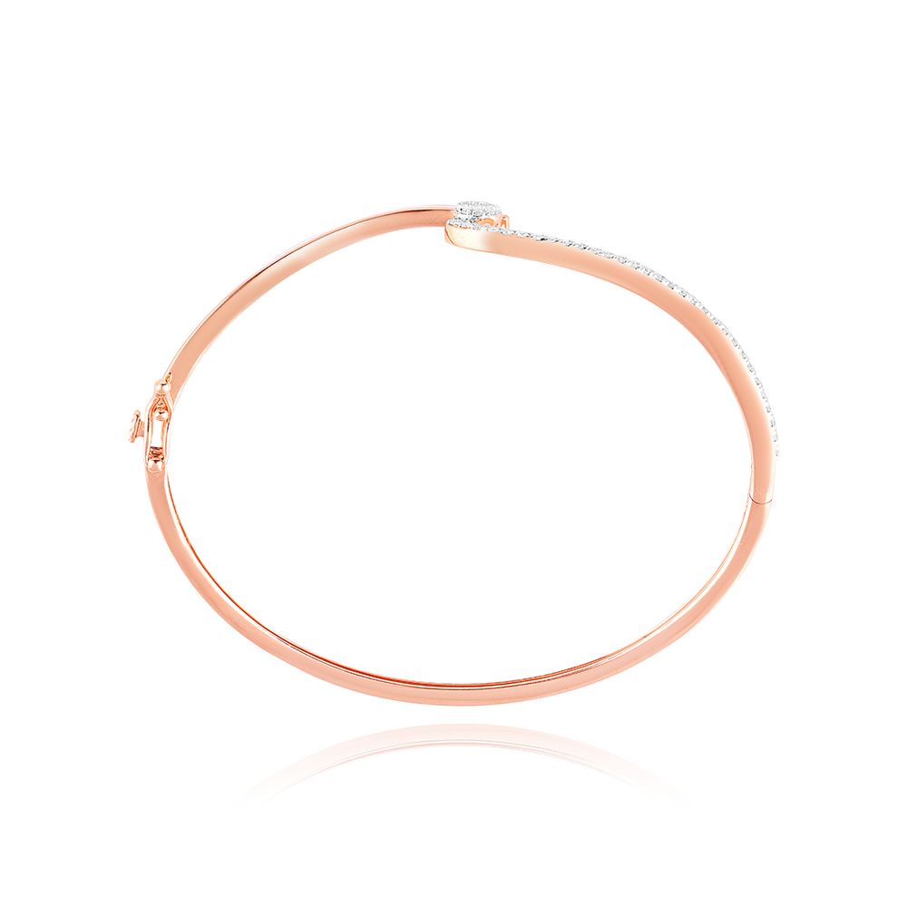 Curved Enameled Diamond Bracelet-Bracelets-BBR25S07