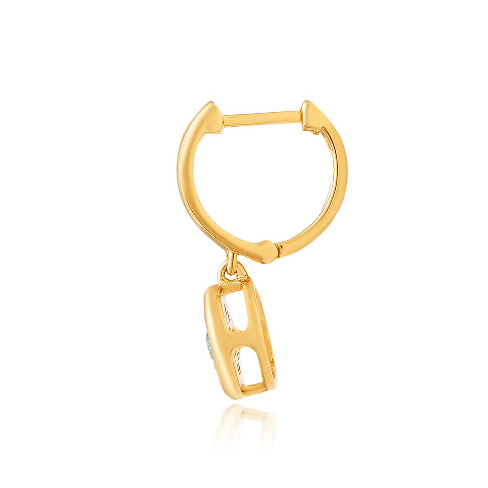 Timeless Diamond Hoop Earring-Earrings-BER25I01-D400R0B