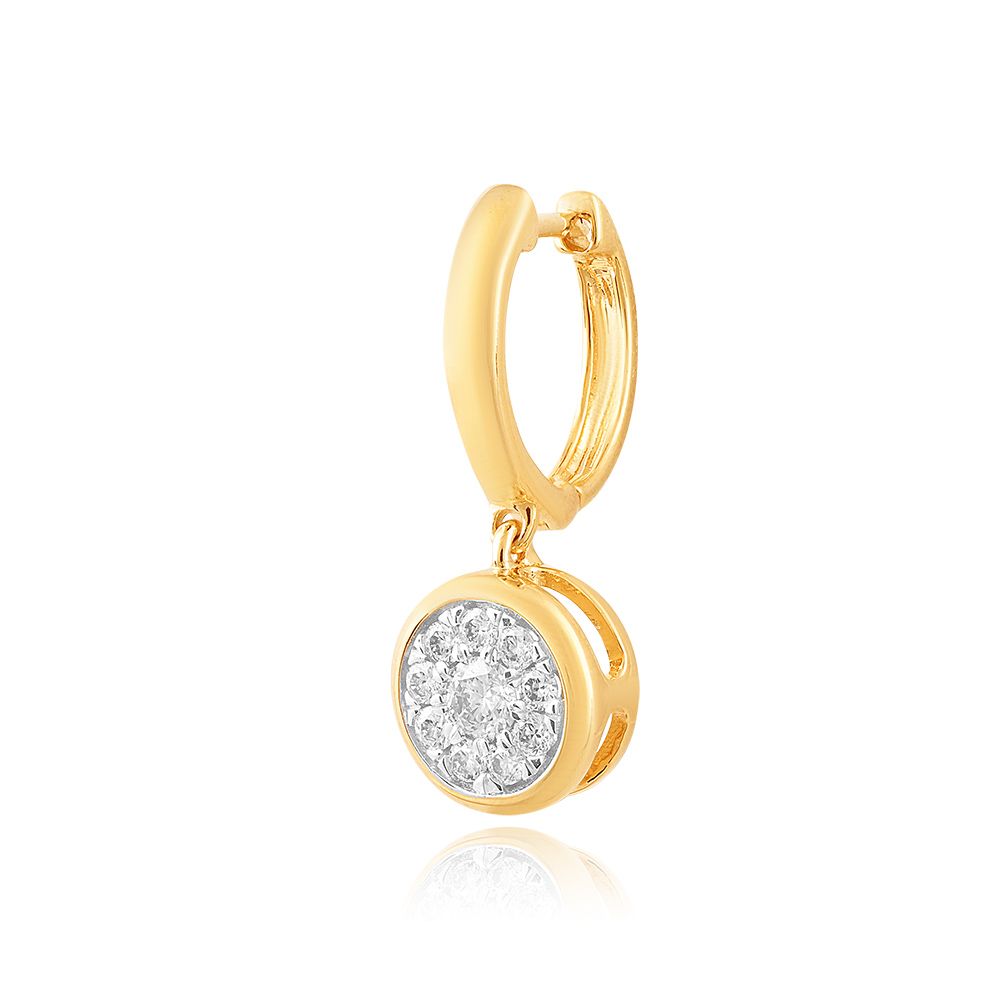 Timeless Diamond Hoop Earring-Earrings-BER25I01-D400R0B