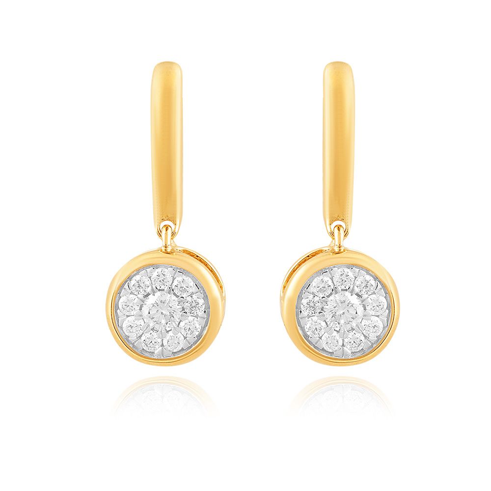 Timeless Diamond Hoop Earring-Earrings-BER25I01-D400R0B