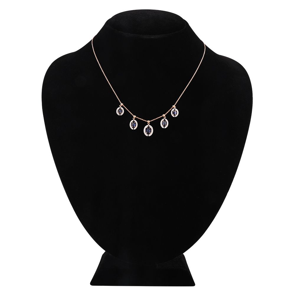 Minimalist Station Diamond Necklace-Necklaces-BNK25C08-D935X0C