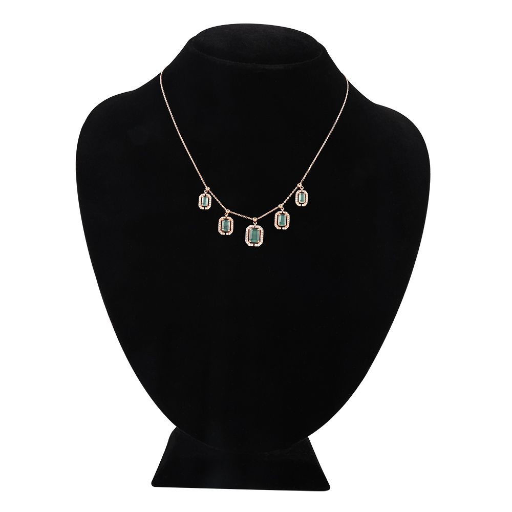 Modern Station Graceful Finish Necklace-Necklaces-BNK25C10-D935X0C