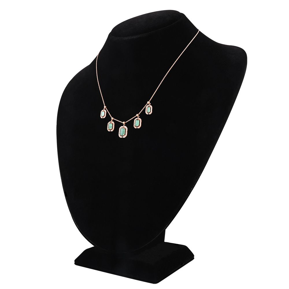 Modern Station Graceful Finish Necklace-Necklaces-BNK25C10-D935X0C