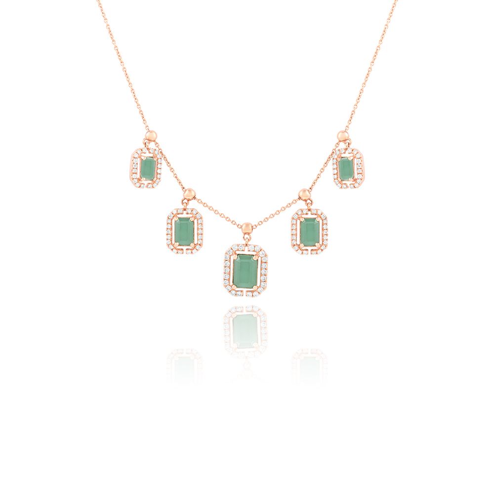 Modern Station Graceful Finish Necklace-Necklaces-BNK25C10-D935X0C