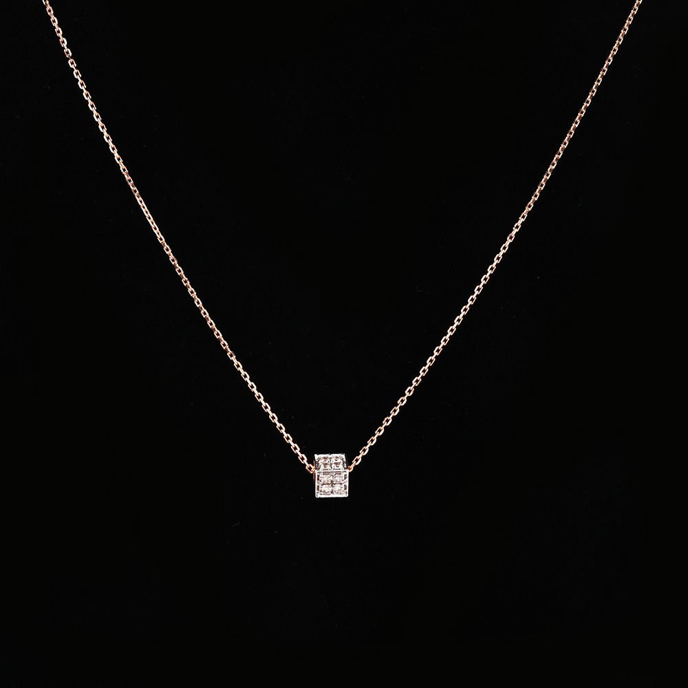 Modern Radiant Finish Chain Necklace-Necklaces-BNK25C11-D400X0C