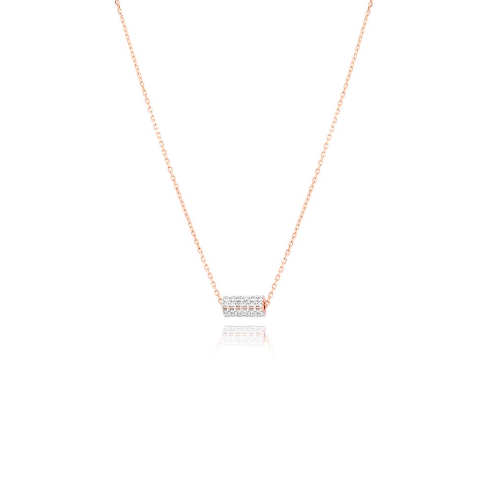 Romantic Rose Gold Chain Necklace-Necklaces-BNK25C12-D400X0C