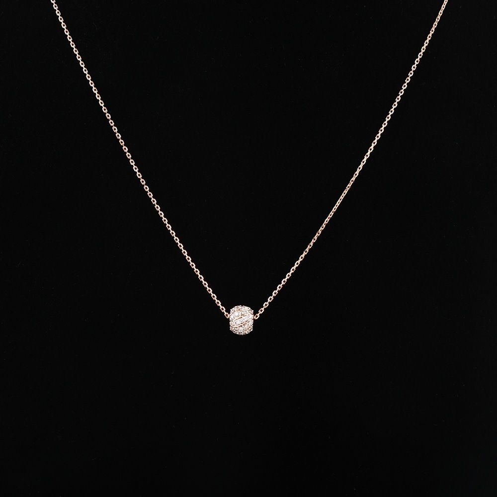 Modern Delicate Finish Chain Necklace-Necklaces-BNK25C13-D400X0C