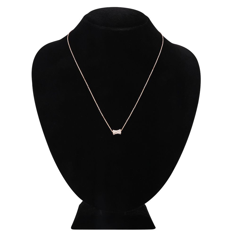 Modern Bold Finish Elegance Chain Necklace-Necklaces-BNK25C14-D400X0C
