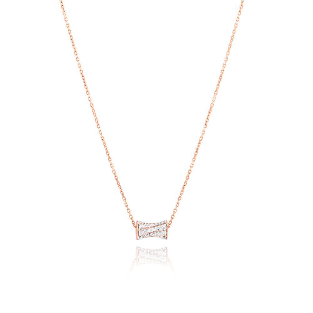 Modern Bold Finish Elegance Chain Necklace-Necklaces-BNK25C14-D400X0C