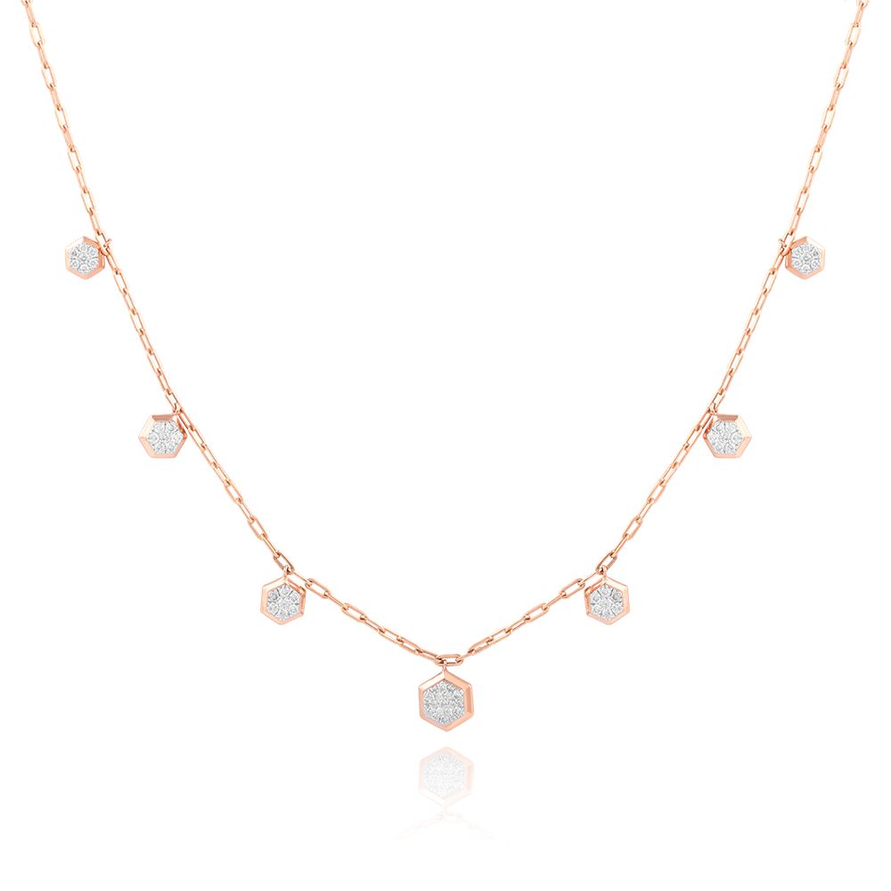 Minimalist Contemporary Rose Station Necklace-Necklaces-BNK26C03-D400X1C