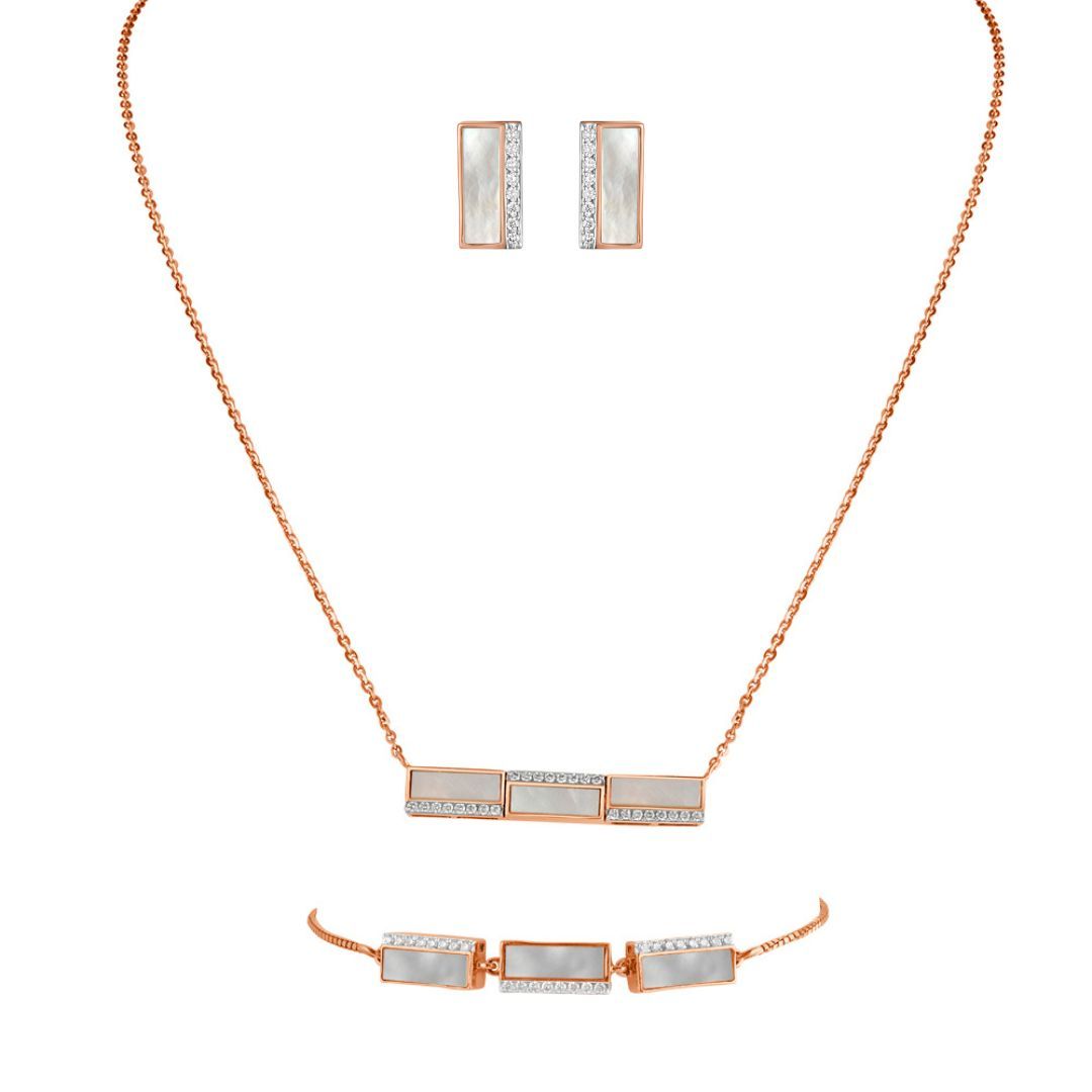 Precious Mother of Pearl Desired Set-Necklace Sets-BBX23044-D422X0B