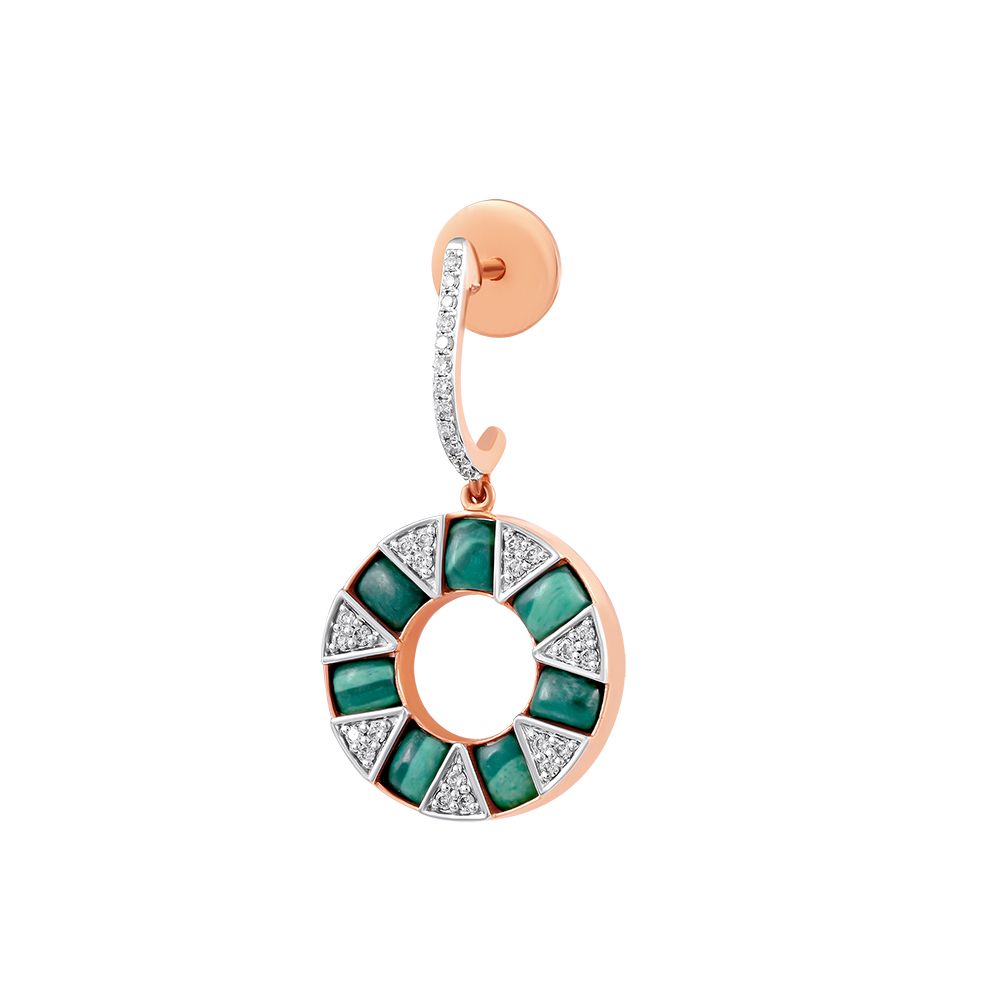 Trendy Rose Gold and Diamond Neckwear Set-All Jewellery-BNS23A04-D418X0B