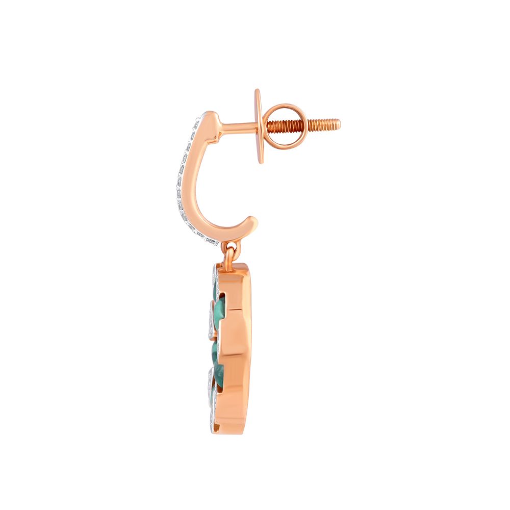 Trendy Rose Gold and Diamond Neckwear Set-All Jewellery-BNS23A04-D418X0B
