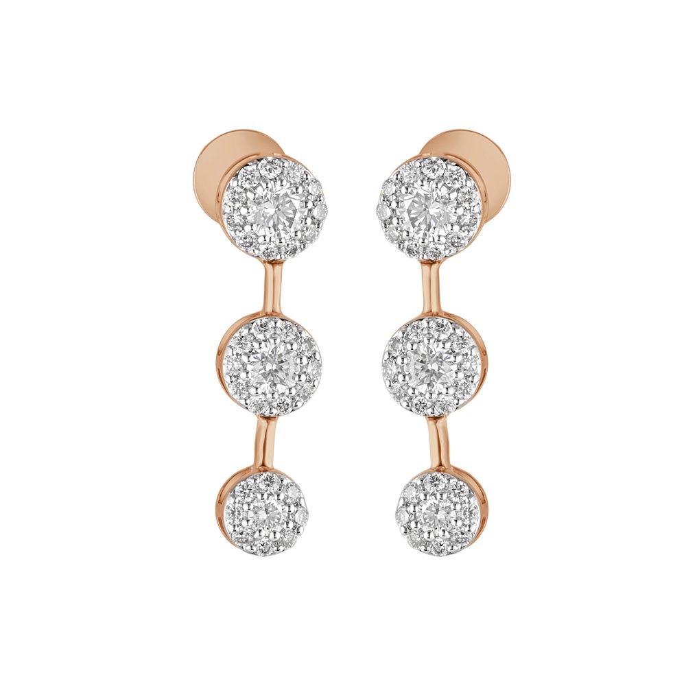 Array Of Diamond Clusters Necklace Set-All Jewellery-BNS23A13-D400X0B