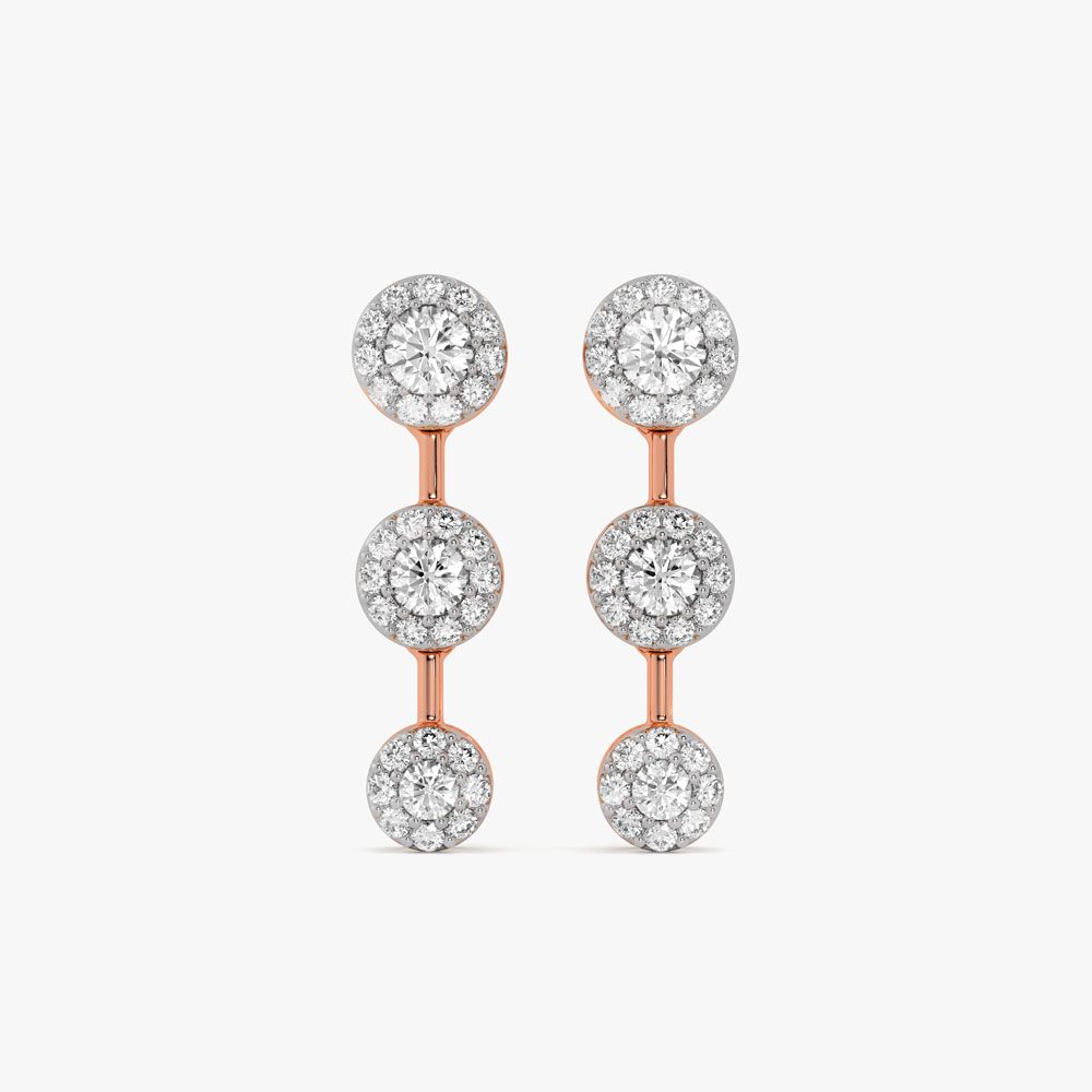 Delicate Diamond Drop Desired Earrings-Earrings-BSE23A13-D400X0B