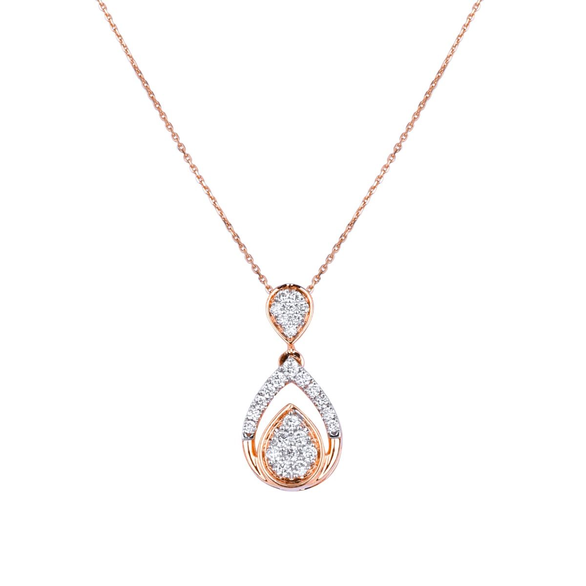 Exquisite Radiance Diamond Necklace Set-All Jewellery-BNS24A05-D400X0B