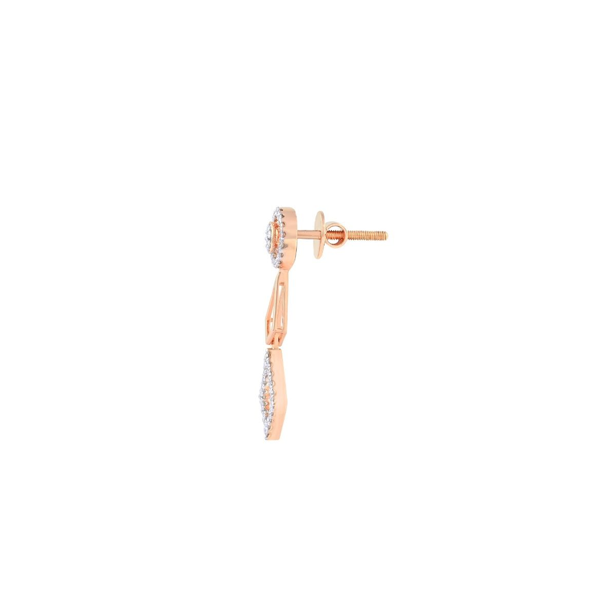 Glamorous Rose Gold and Diamond Necklace Set-All Jewellery-BNS24A12-D900X0C
