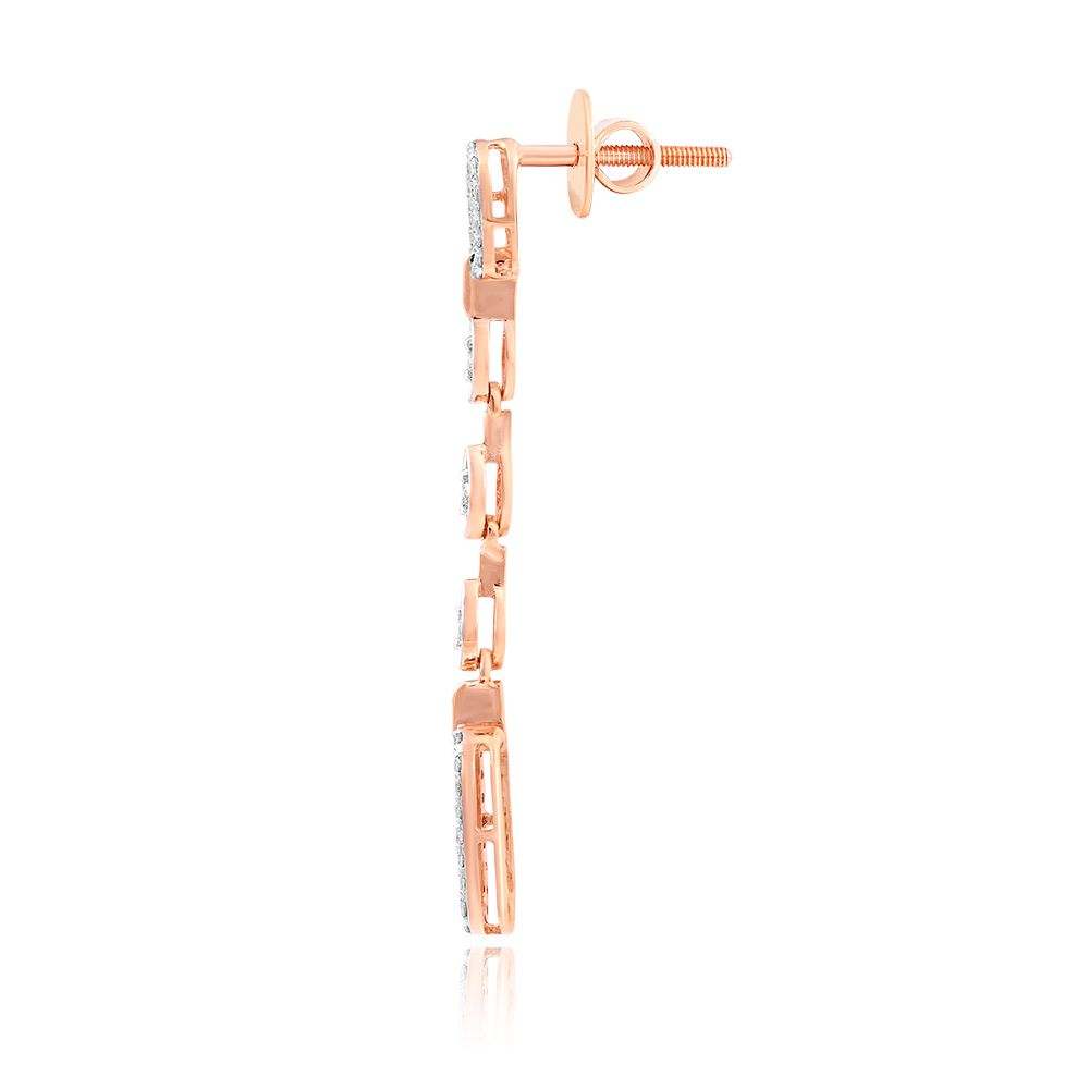 Gleam Diamond Long Earrings -All Jewellery-BSE25A01-D400X2B