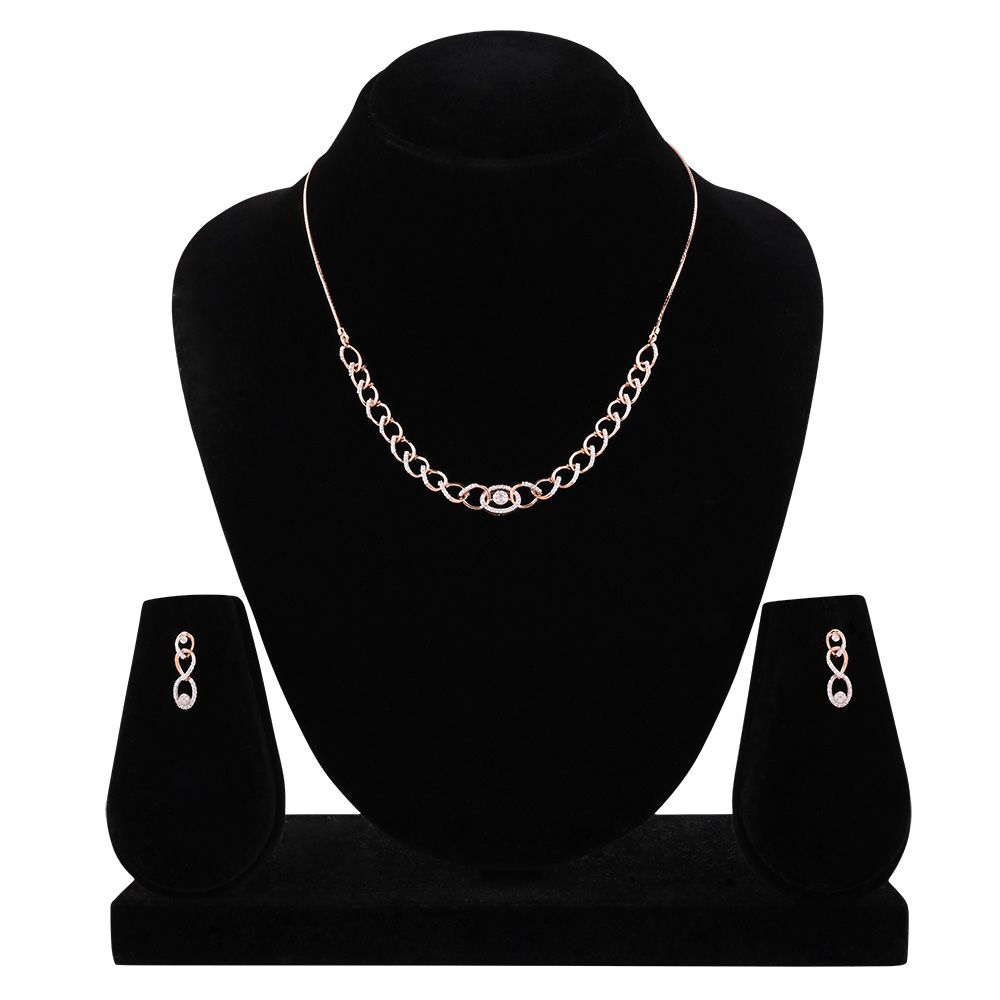 Cuban Diamond Accent Necklace Set-All Jewellery-BNS25A07-D900X0C