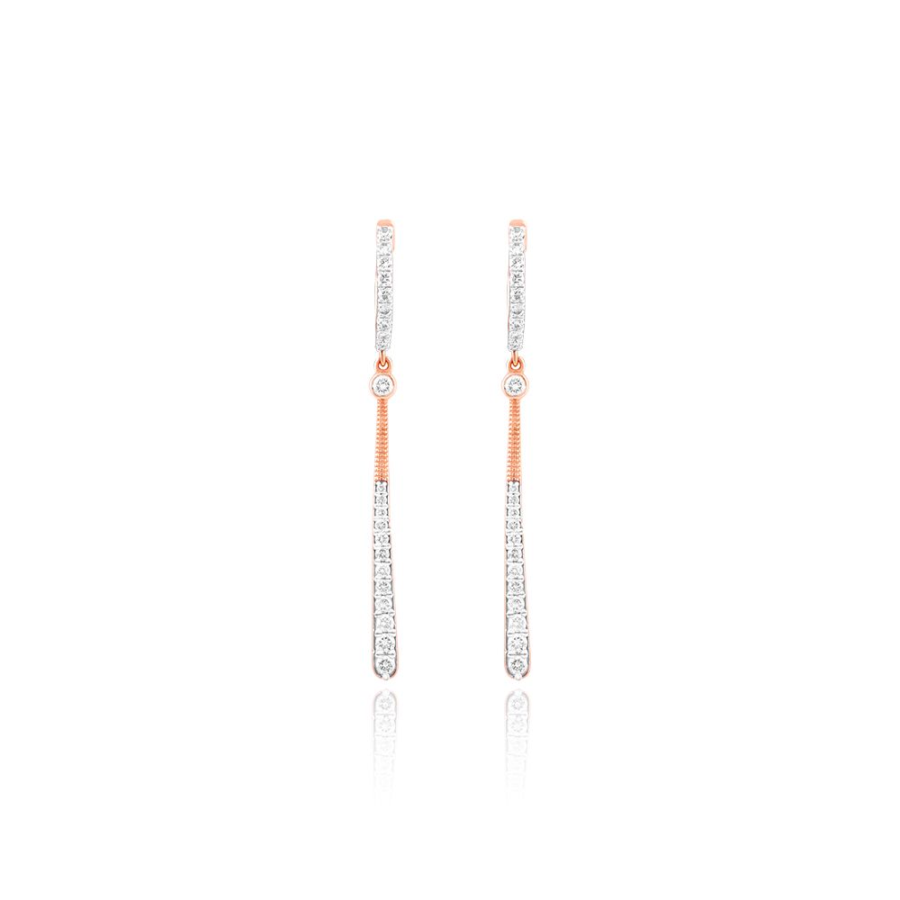 Luminous Casual Diamond Rose Earring-Earrings-BSE25A09-D400X0C