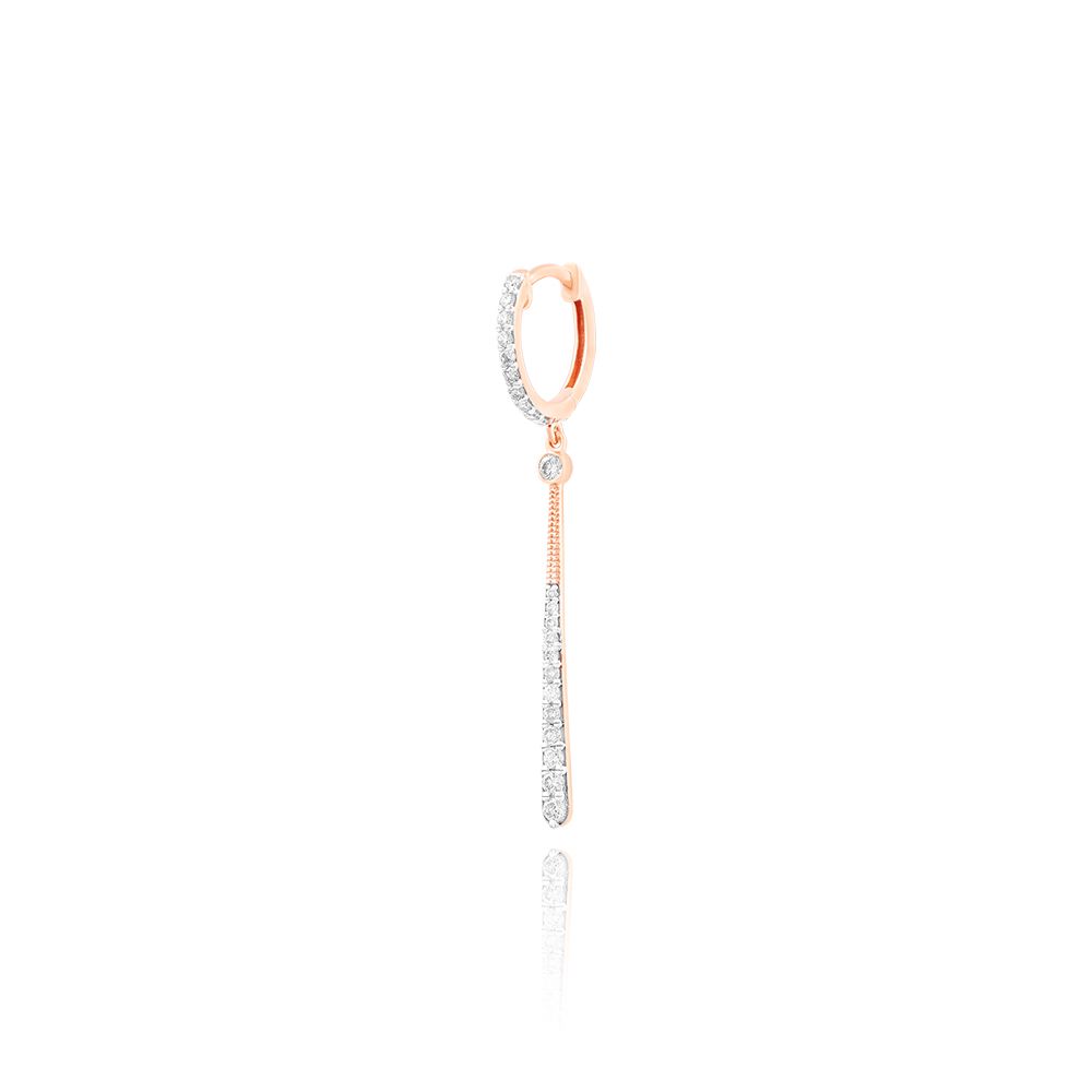 Luminous Casual Diamond Rose Earring-Earrings-BSE25A09-D400X0C