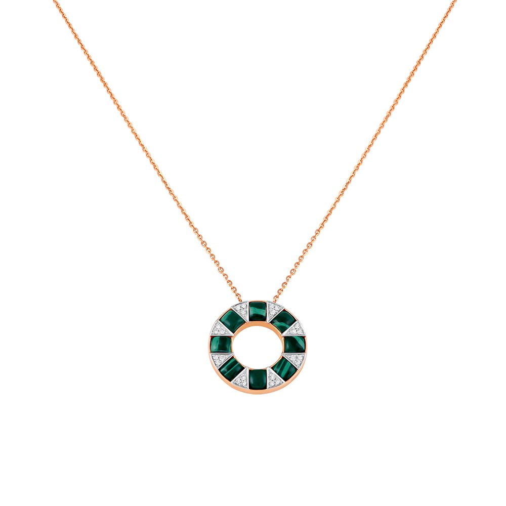 Trendy Rose Gold and Diamond Neckwear Set-All Jewellery-BNS23A04-D418X0B