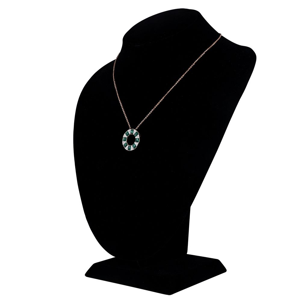 Trendy Rose Gold and Diamond Neckwear Set-All Jewellery-BNS23A04-D418X0B