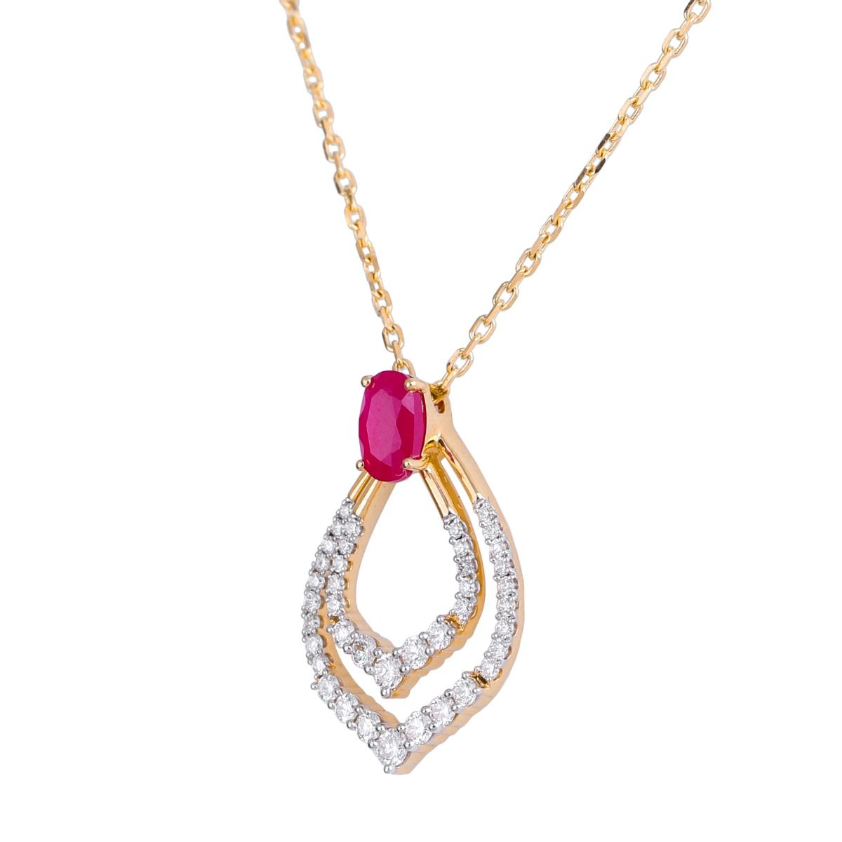 Radiant Charm Diamond Necklace Set-Necklace Sets-BNS24A02-D435R0B