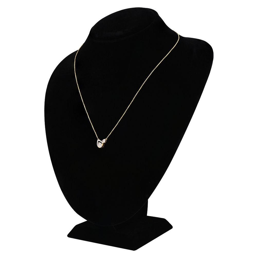 Ecletic Rose Gold and Diamond Necklace-Necklaces-BSN24A07-D400R1B
