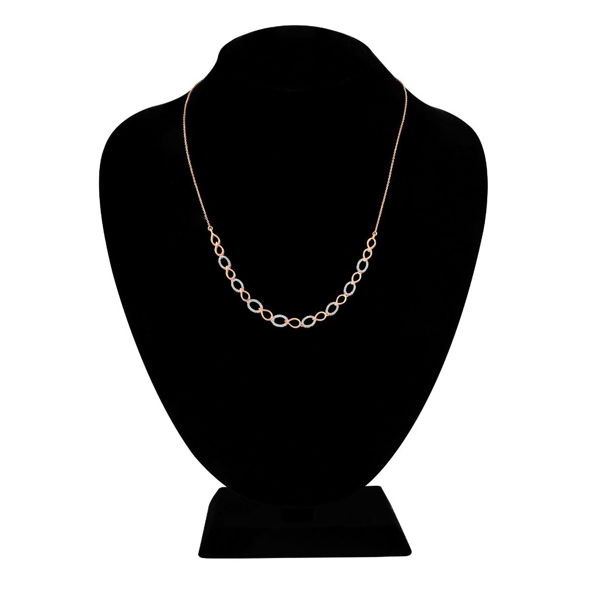 Geometric Design Diamond Necklace Set-All Jewellery-BNS24A09-D900X2C