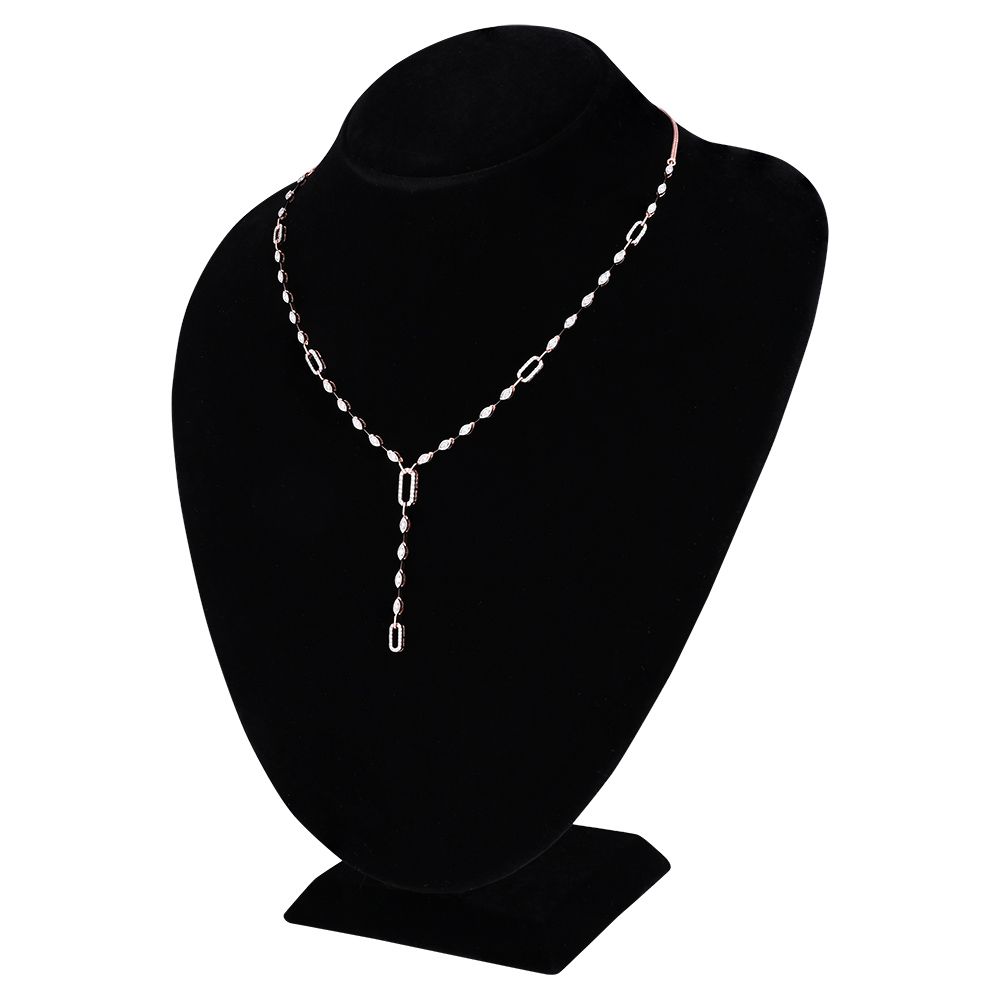 Gleam Diamond Lariat Necklace-All Jewellery-BSN25A01-D400X1B