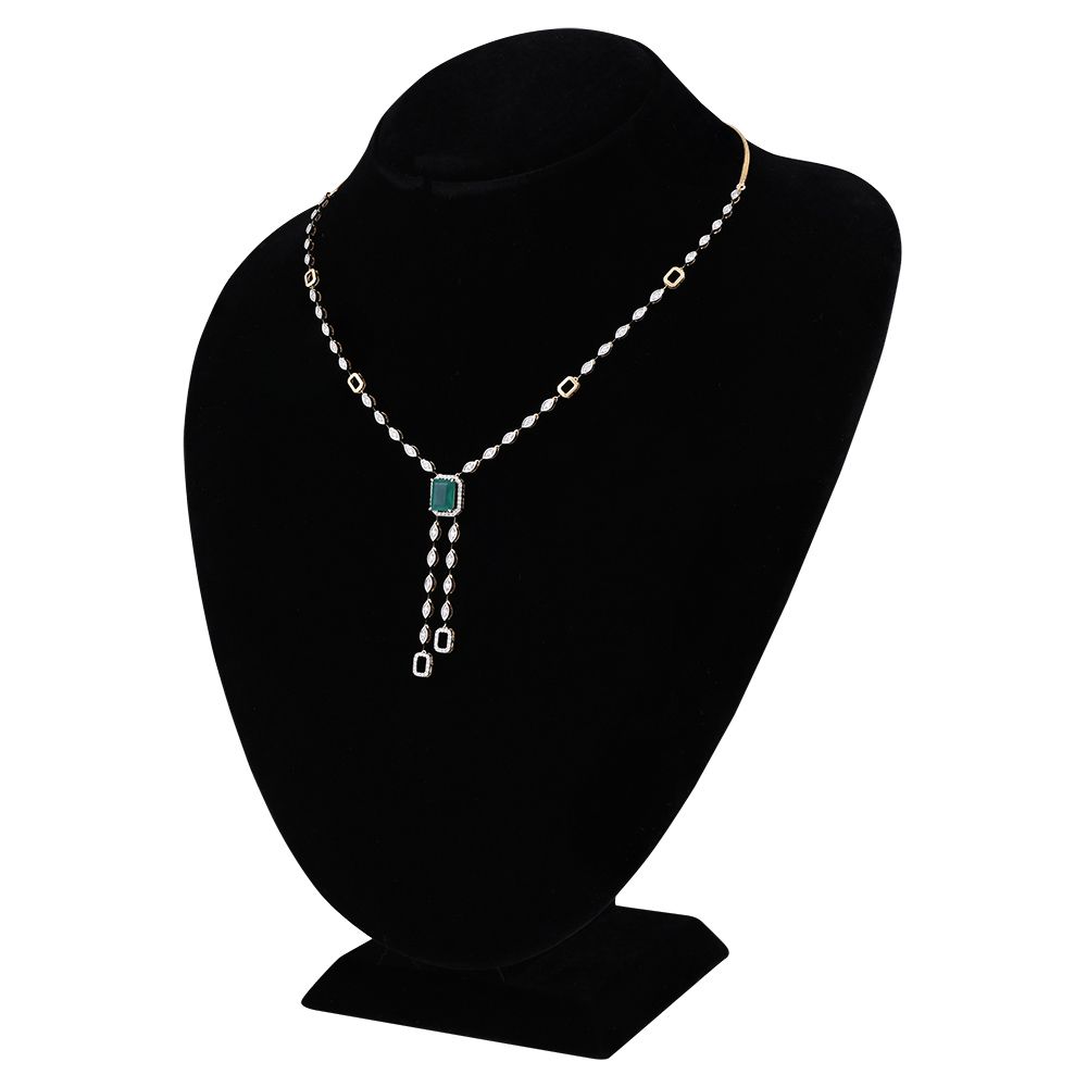 Green Brilliance Diamond Necklace -Diamond-BSN25A04-D424R1B