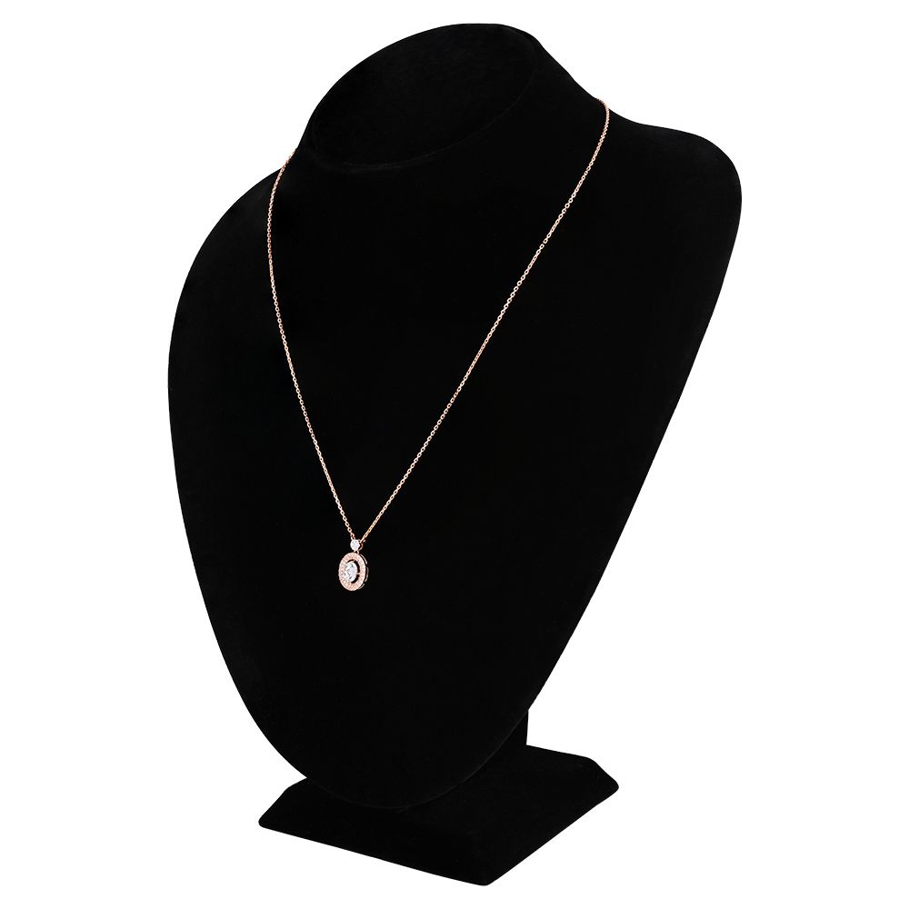 Radiant Halo Diamond Necklace-Necklaces-BSN25A10-D300X1B