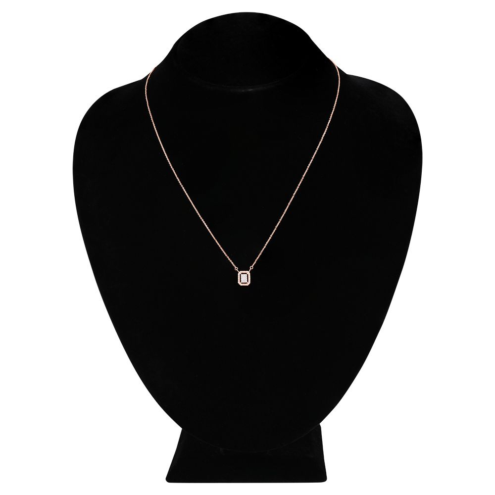 Modern Radiance Diamond Necklace-Necklaces-BSN25A15-D600X1B
