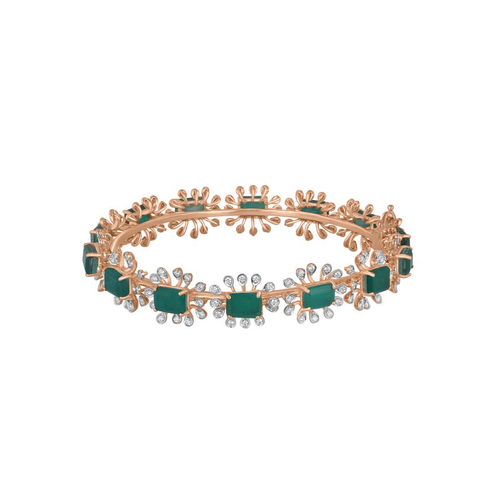Emerald Enchantment Diamond Bangle-Diamond-CBA23A27