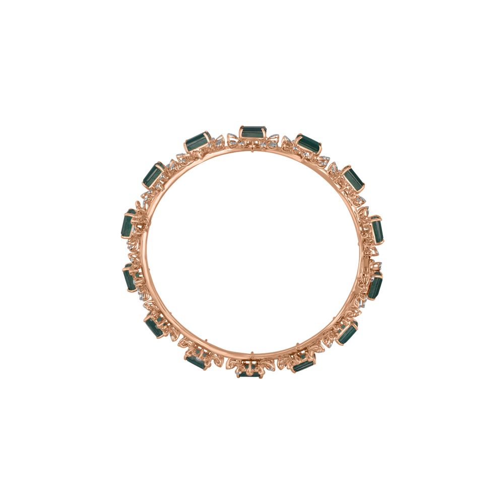 Emerald Enchantment Diamond Bangle-Diamond-CBA23A27