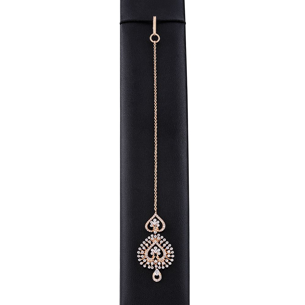 Shimmering Rose Gold and Diamond Necklace Set-Diamond-CBX23036-D300X0B