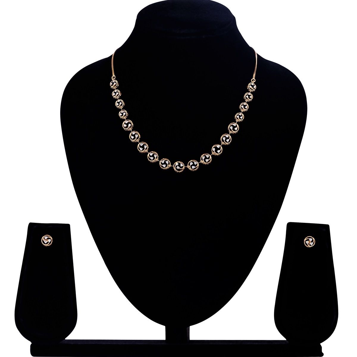 Harmonious Diamond Necklace Set-Necklace Sets-ONS23A22-D400X0B