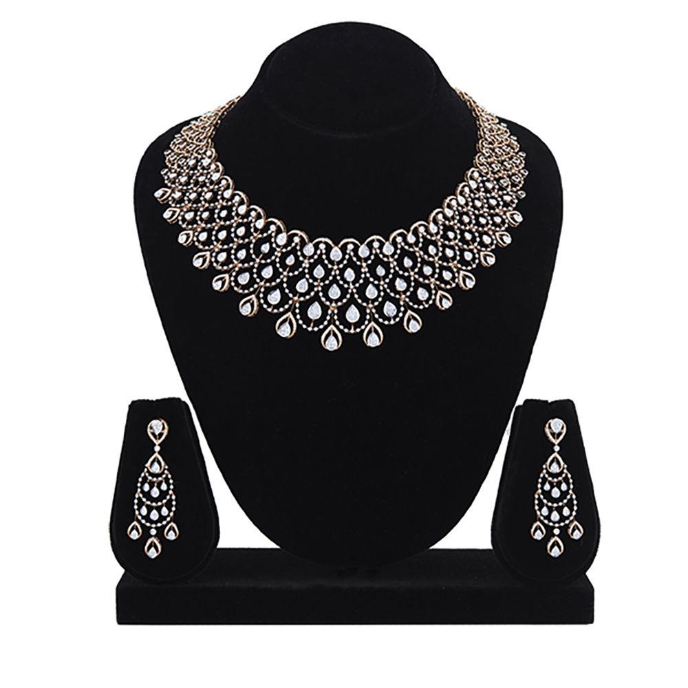 Majestic Brilliance Diamond Necklace Set-All Jewellery-CNS24A01-D300X0B