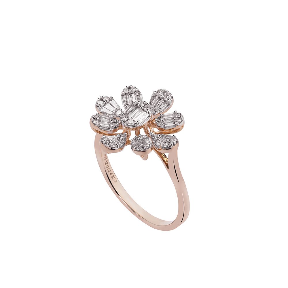 Dazzling  Diamond and White Gold Ring-Diamond-CRG23A03