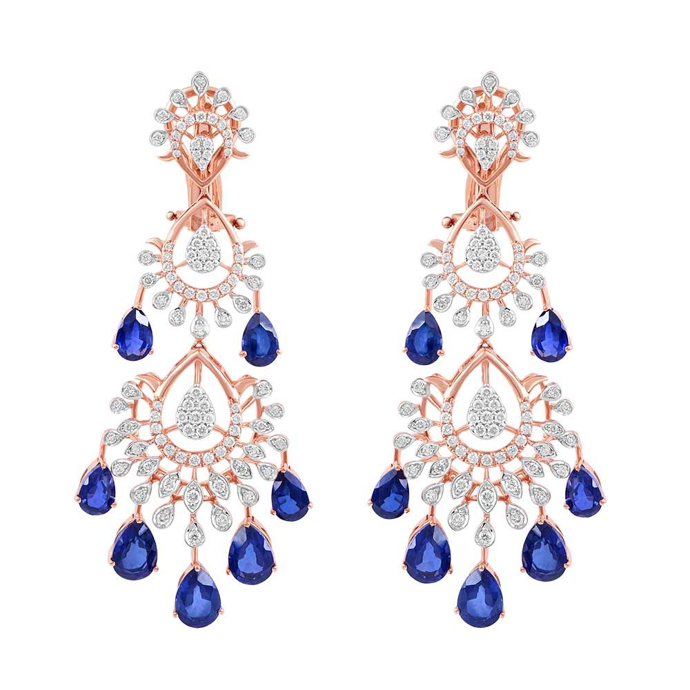 Eternal Starburst Design Diamond Jewellery Set-Diamond-CBX23048-D323X0B