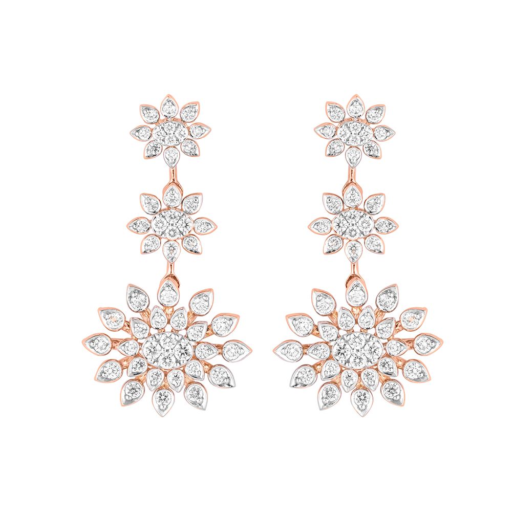 Stardust Diamond and Rose Gold Necklace Set-Necklace Sets-CNS23A08-D300X0B