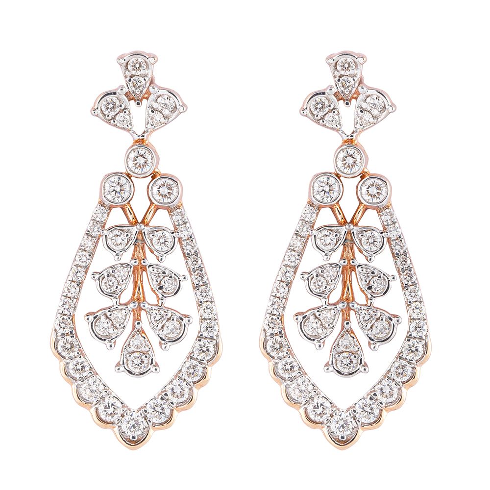 Classic Elegance Diamond and Emerald Earrings-Earrings-CSE23A22-D300X0B
