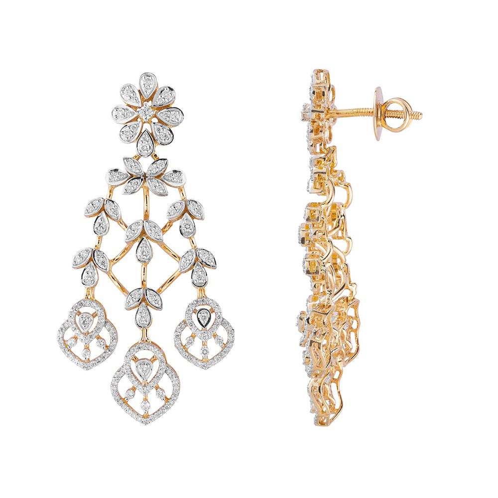 Charismatic Diamond Earrings-Earrings-CSE23A25-D300R0B