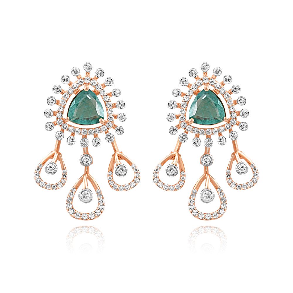 Traditional Diamond and Emerald Necklace Set-All Jewellery-CNS25A02-D445X0B