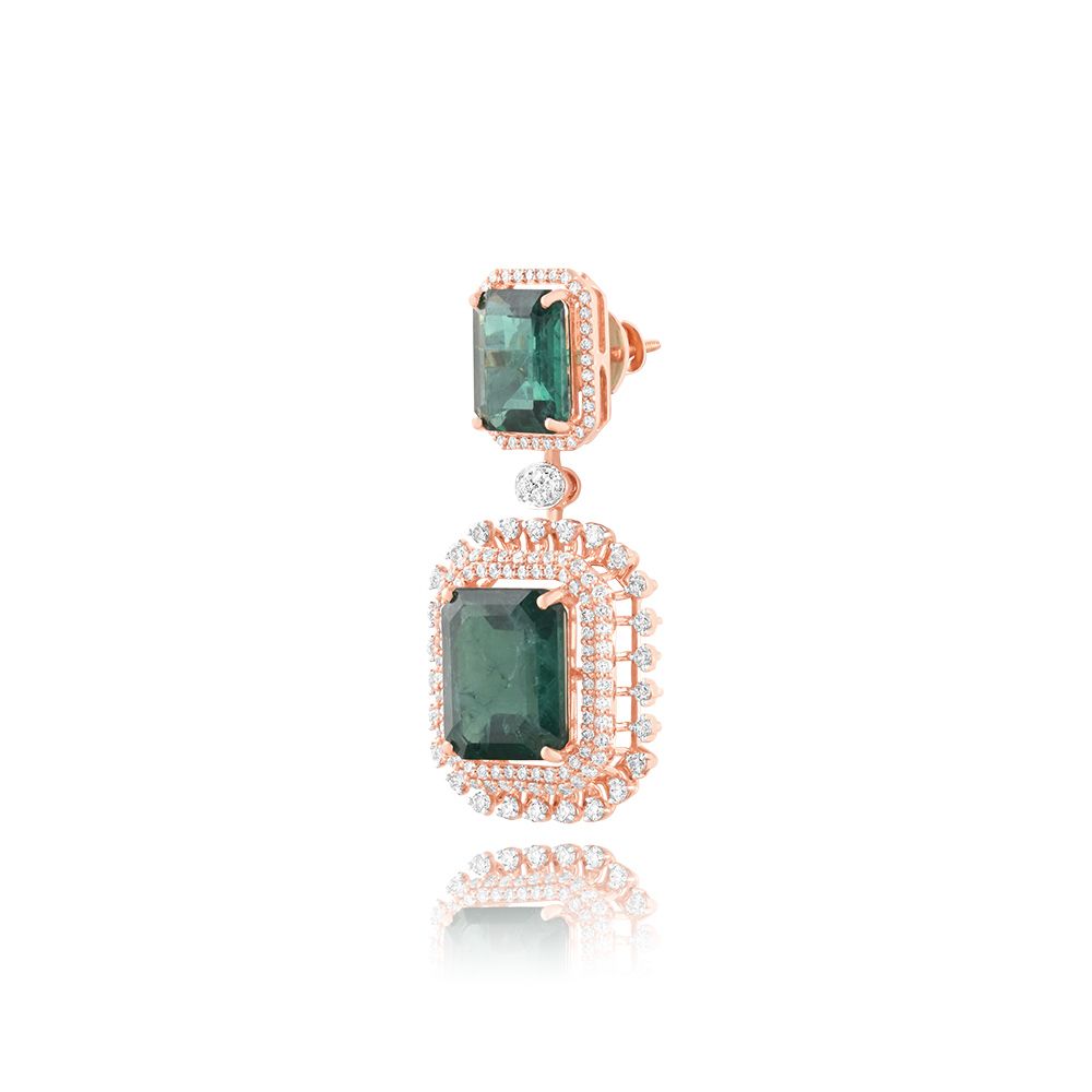 Striking Diamond Bridal Earrings-Earrings-CSE25A66-D445X4B