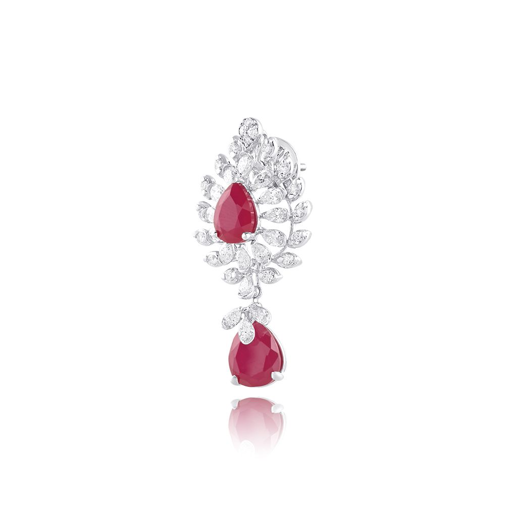 Love Drop Diamond Earrings-Earrings-CSE25A70-D335W4C